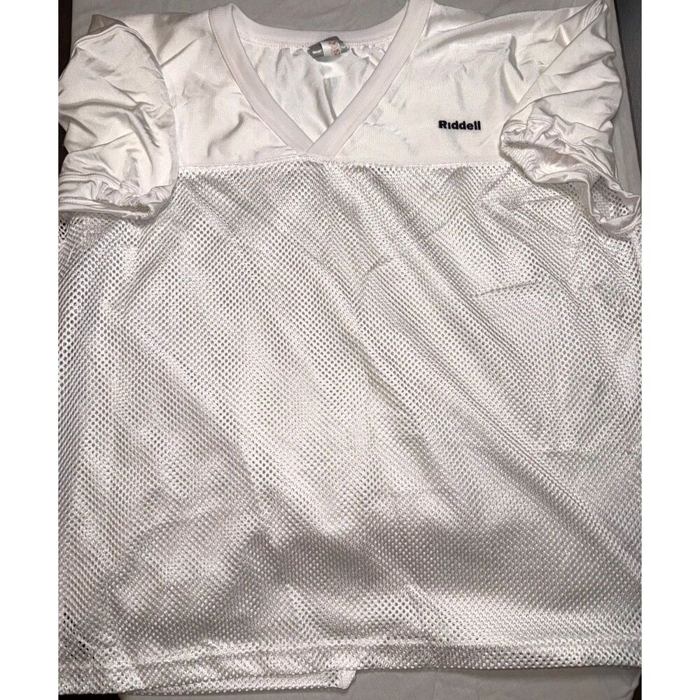 Riddell Mesh Practice Jersey White Adult Large